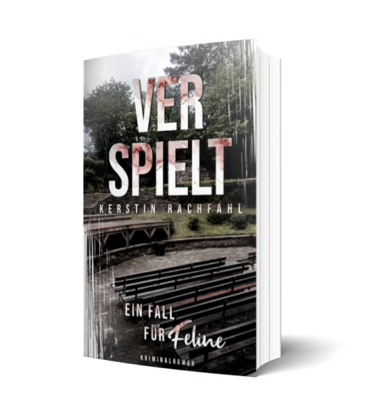 Das Buchcover für Band 3 Ein Fall für Feline: Verspielt - Zuschauerraum der Freilichtbühne Hallenberg